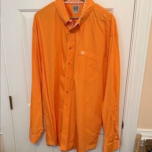 Cinch Men's Orange Button-Up Shirt